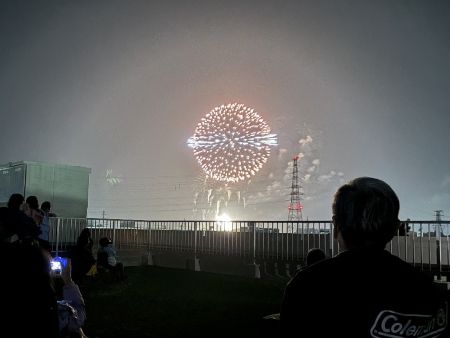 北海道芸術花火2026 本社屋上から花火を鑑賞しました！